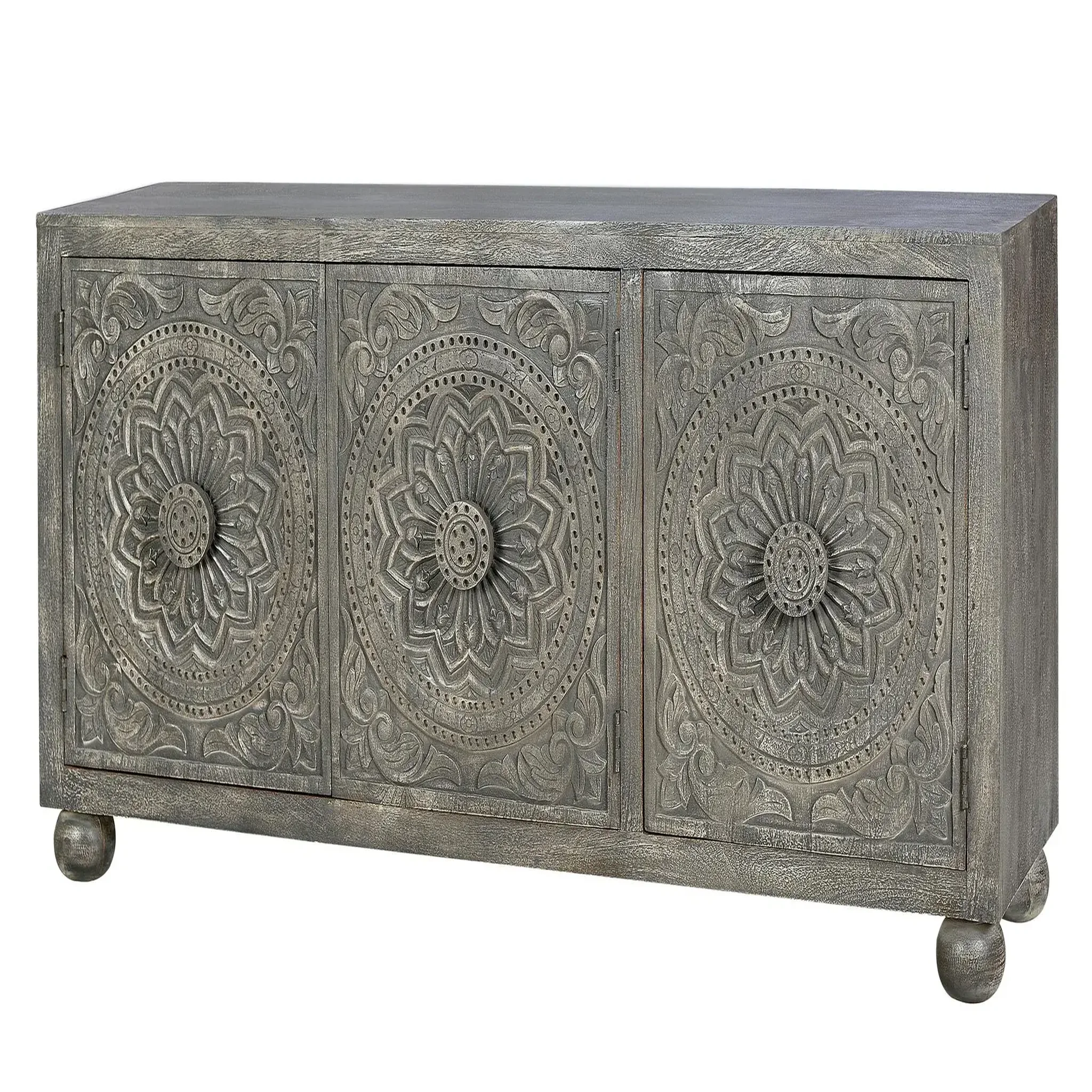Voir la diapositive 2 : GINER Y COLOMER SL Buffet en bois de manguier 172cm style artisanal / ethnique