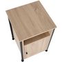 Voir la diapositive 3 : tectake Table de chevet Style industriel 40 x 42 x 605 cm