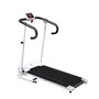 Voir la diapositive 1 : HOMCOM Tapis de course électrique pliable 500 W 1-10 Km/H écran LCD multifonctions acier noir et blanc