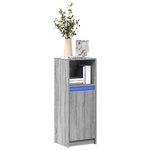 VIDAXL Buffet avec LED sonoma gris 38x34x100 cm bois d'ingenierie