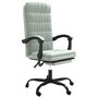 Voir la diapositive 2 : VIDAXL Fauteuil inclinable de bureau Gris clair Velours