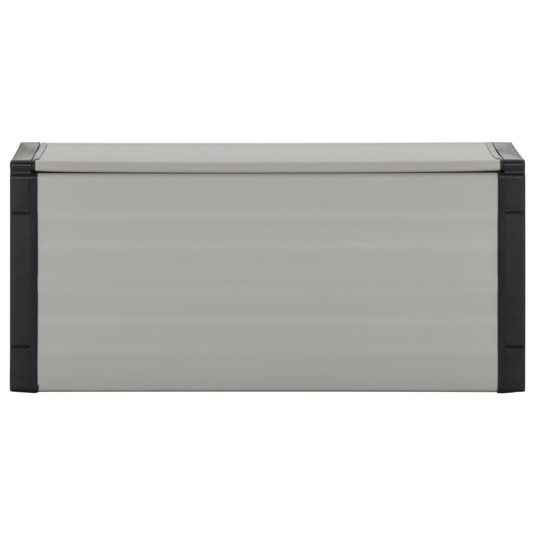 Voir la diapositive 2 : VIDAXL Armoire a dechets de jardin Gris 85x34x40 cm