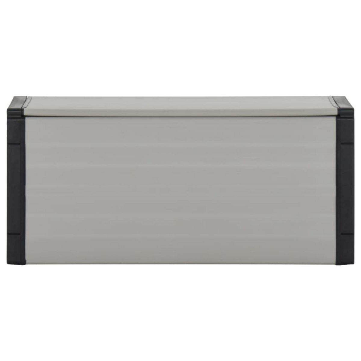 VIDAXL Armoire a dechets de jardin Gris 85x34x40 cm