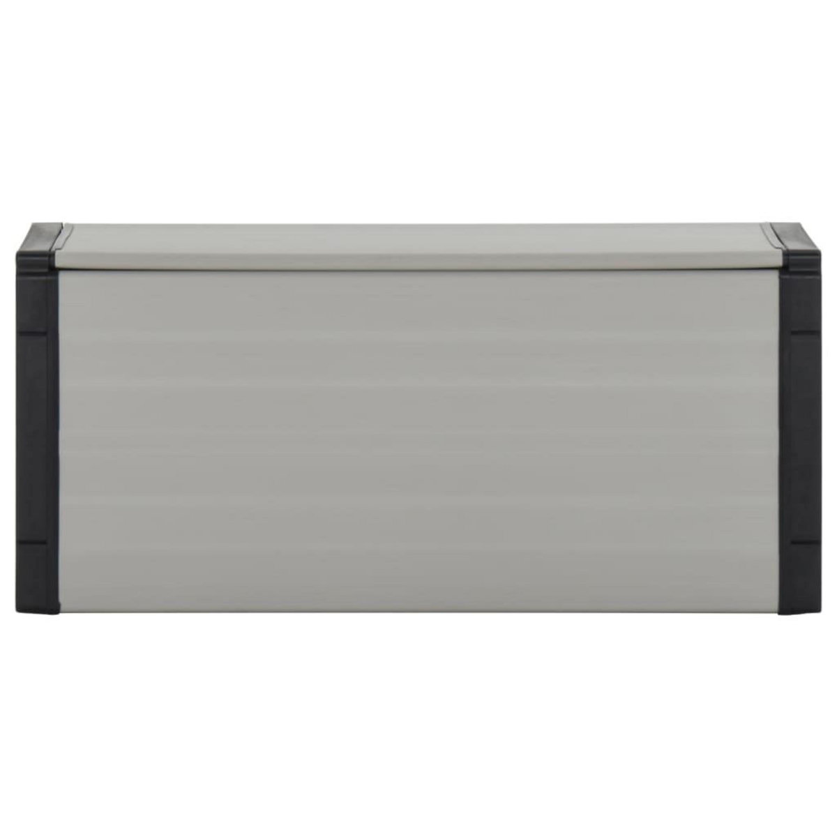 VIDAXL Armoire a dechets de jardin Gris 85x34x40 cm