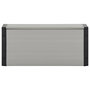 Voir la diapositive 2 : VIDAXL Armoire a dechets de jardin Gris 85x34x40 cm