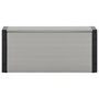 Voir la diapositive 2 : VIDAXL Armoire a dechets de jardin Gris 85x34x40 cm
