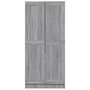 Voir la diapositive 5 : VIDAXL Garde-robe Sonoma gris 82,5x51,5x180 cm Bois d'ingenierie