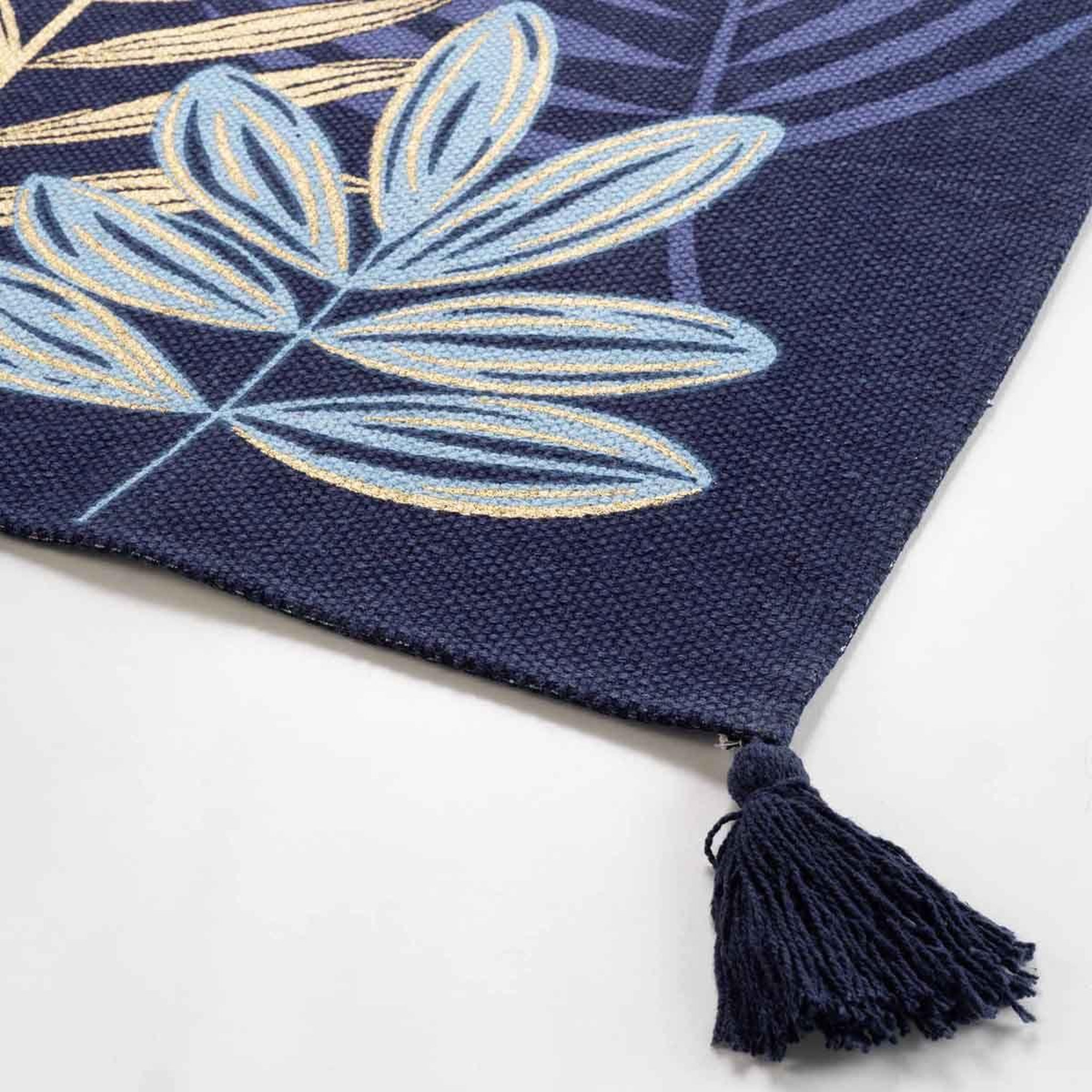 Voir la diapositive 2 : Douceur d'Intérieur Tapis déco imprimé  ornella  60x90cm bleu