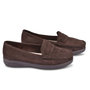 Voir la diapositive 3 : OZABI OZABI Mocassins Femme Penny Loafer Daim Confort