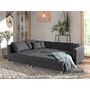 Voir la diapositive 3 : LISA DESIGN Rune - canapé d'angle - avec pouf d'appoint - 4 places - style scandinave - gauche