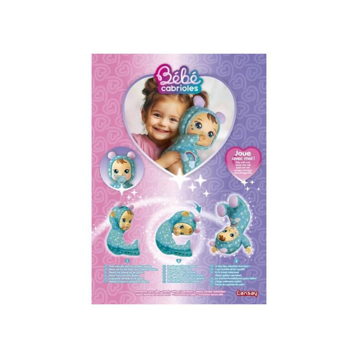 LANSAY Poupon - LANSAY - Mon bébé cabrioles - Noa le bébé - Des 18 mois