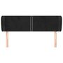 Voir la diapositive 3 : VIDAXL Tete de lit avec oreilles Noir 147x23x78/88 cm Velours