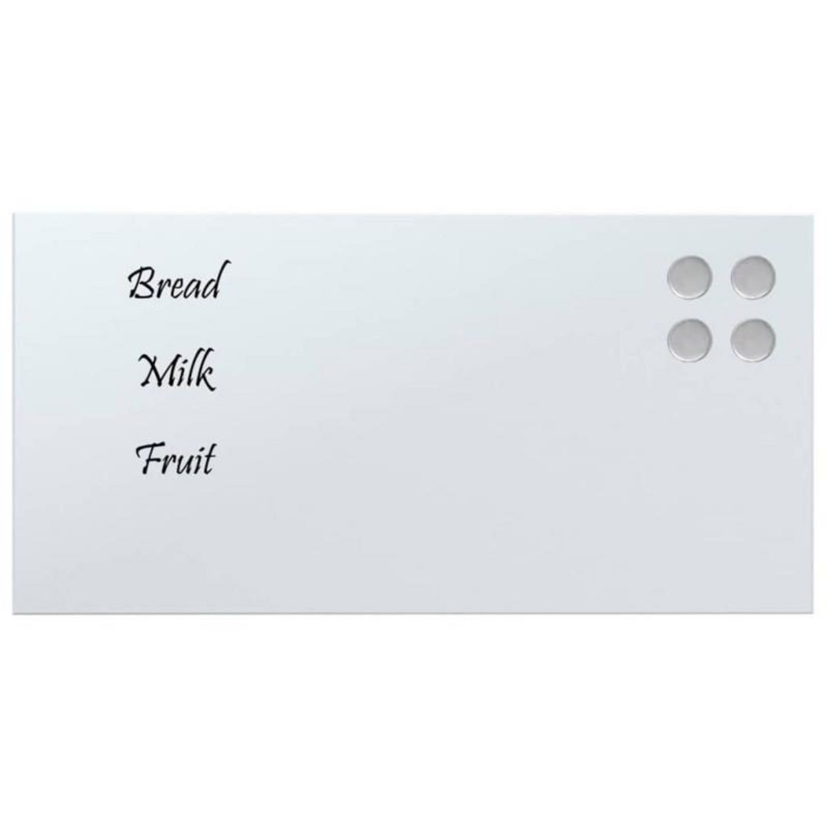 VIDAXL Tableau noir magnétique mural Blanc 40x20 cm Verre trempé