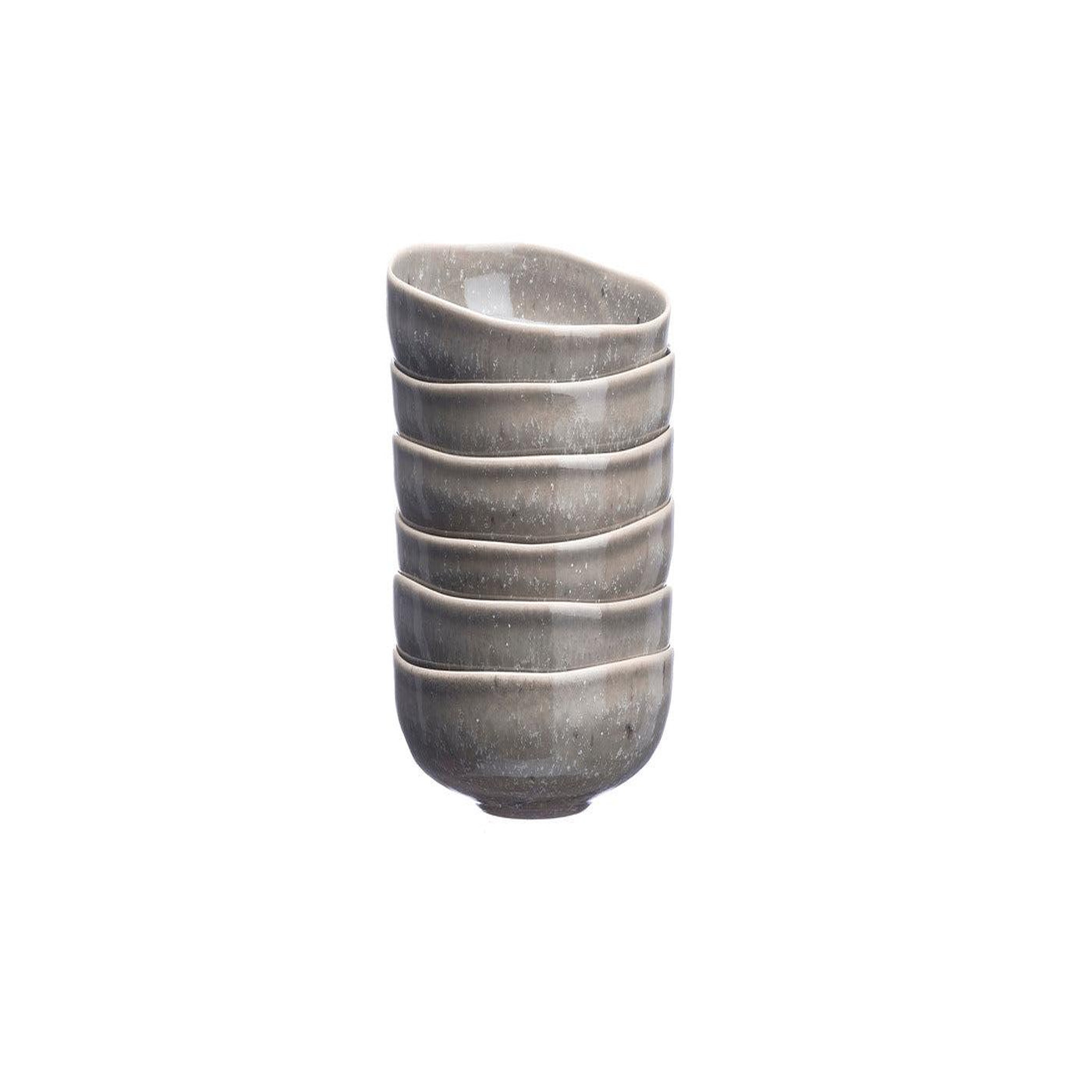 Voir la diapositive 3 : BJORN Bol stellar ø11,5cm - 6 pièces - gris béton