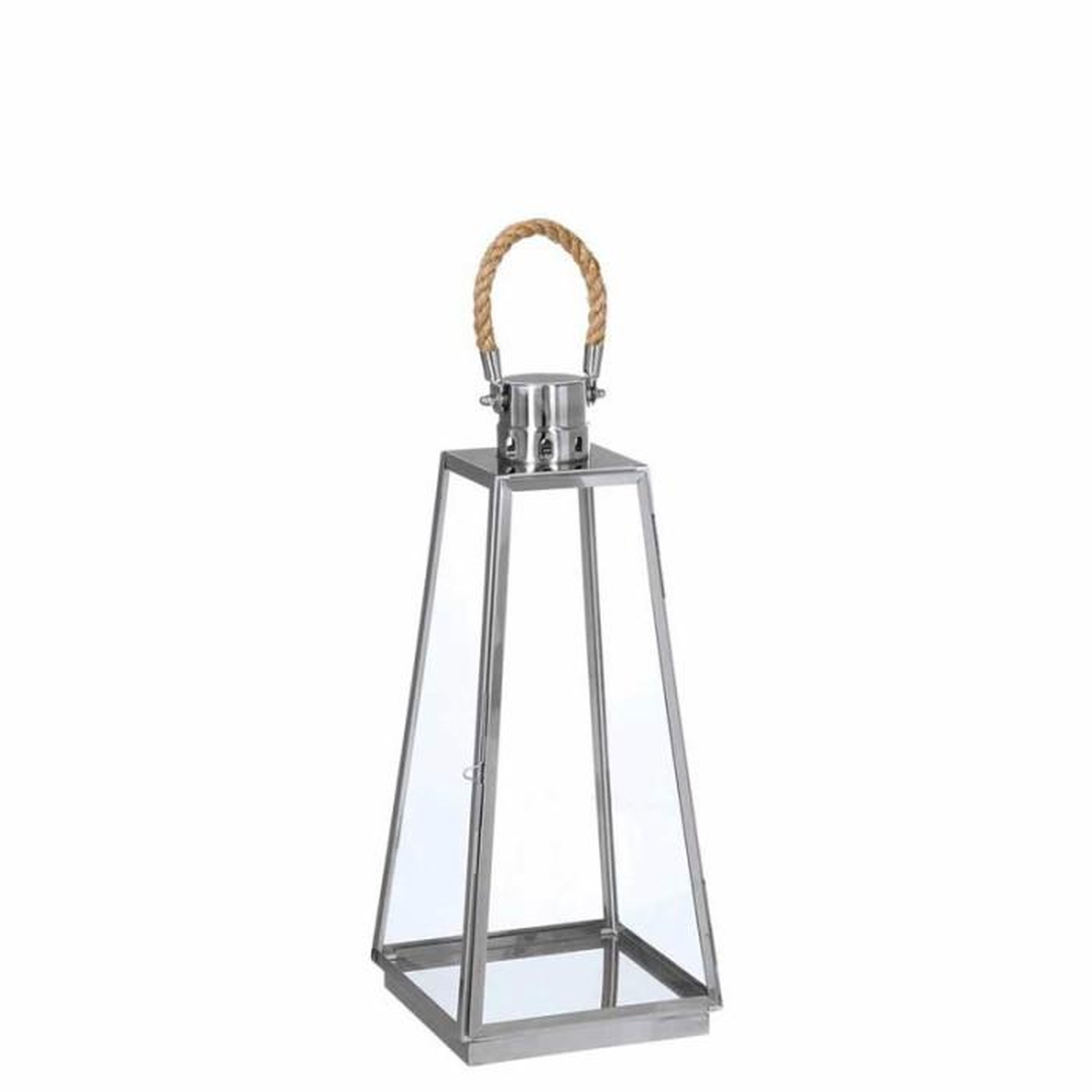 Voir la diapositive 3 : ATMOSPHERA Lot de 3 Lanternes Exterieur  Vérone  73cm Inox & Verre
