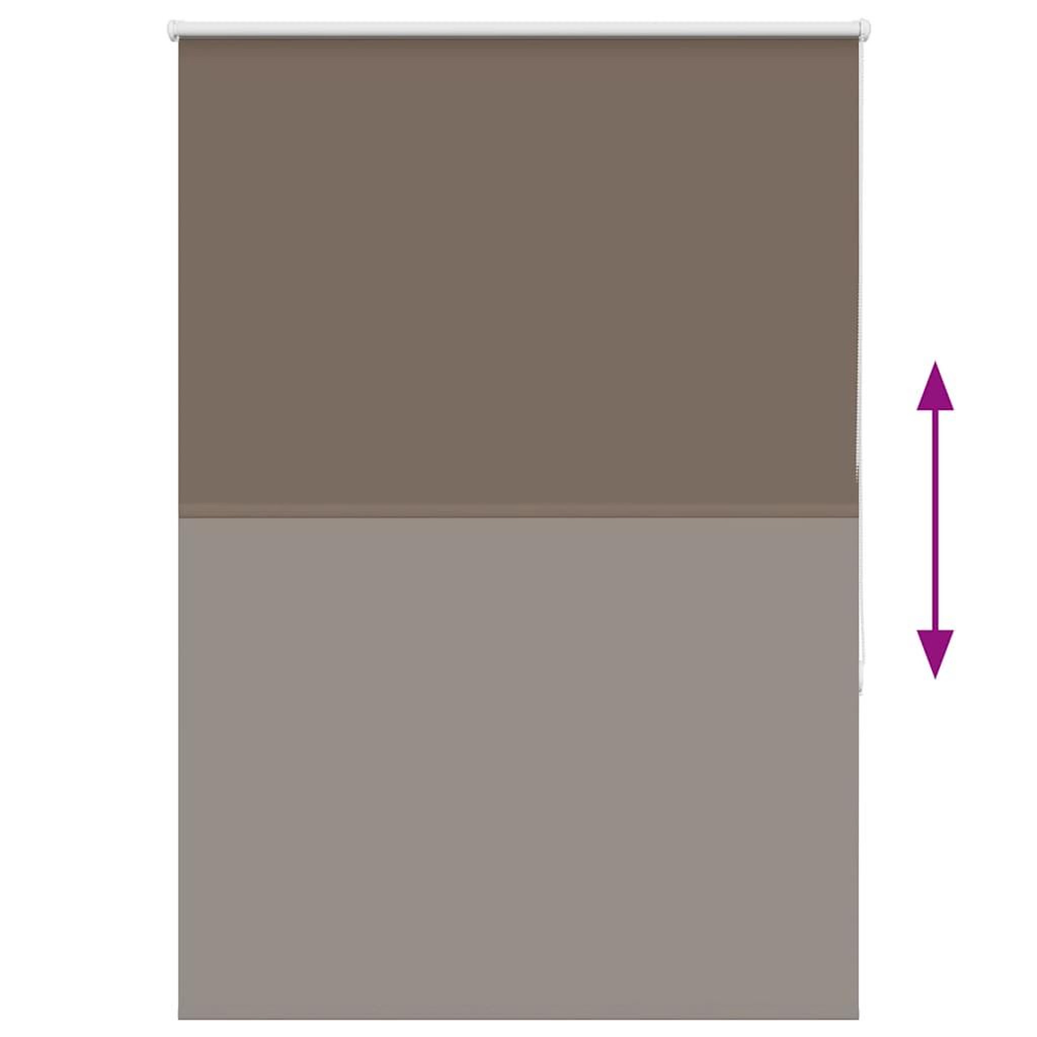 Voir la diapositive 5 : VIDAXL Store enrouleur occultant cafe 115x175cm largeur du tissu