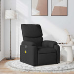 VIDAXL Fauteuil de massage inclinable Noir Tissu