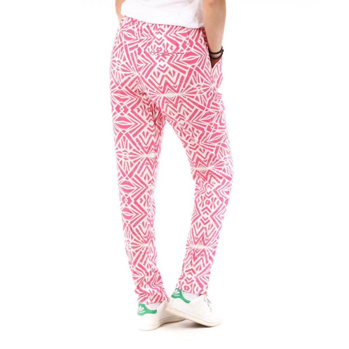Only Pantalon Rose à Motifs Femme Only Nova Life