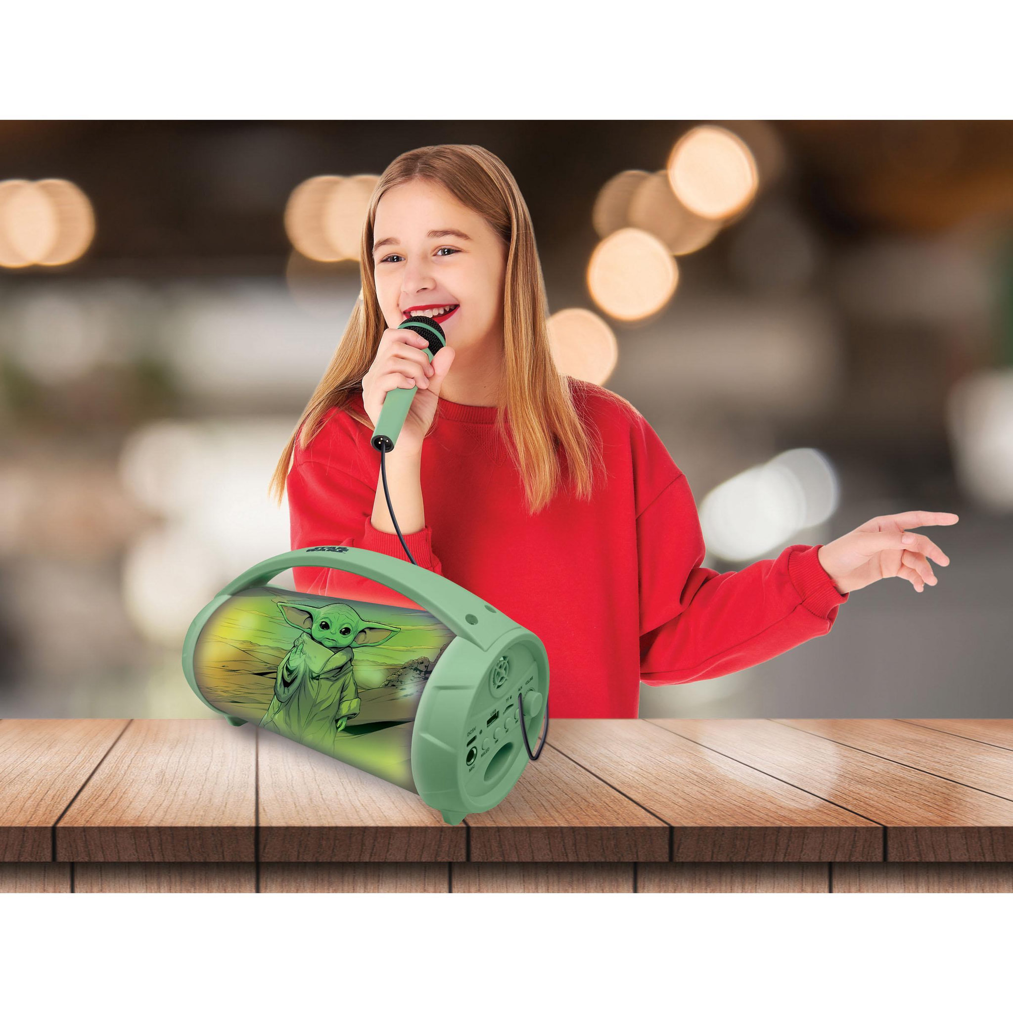 Voir la diapositive 6 : Lexibook Enceinte Bluetooth® Sans-Fil Lumineuse avec Micro Star Wars