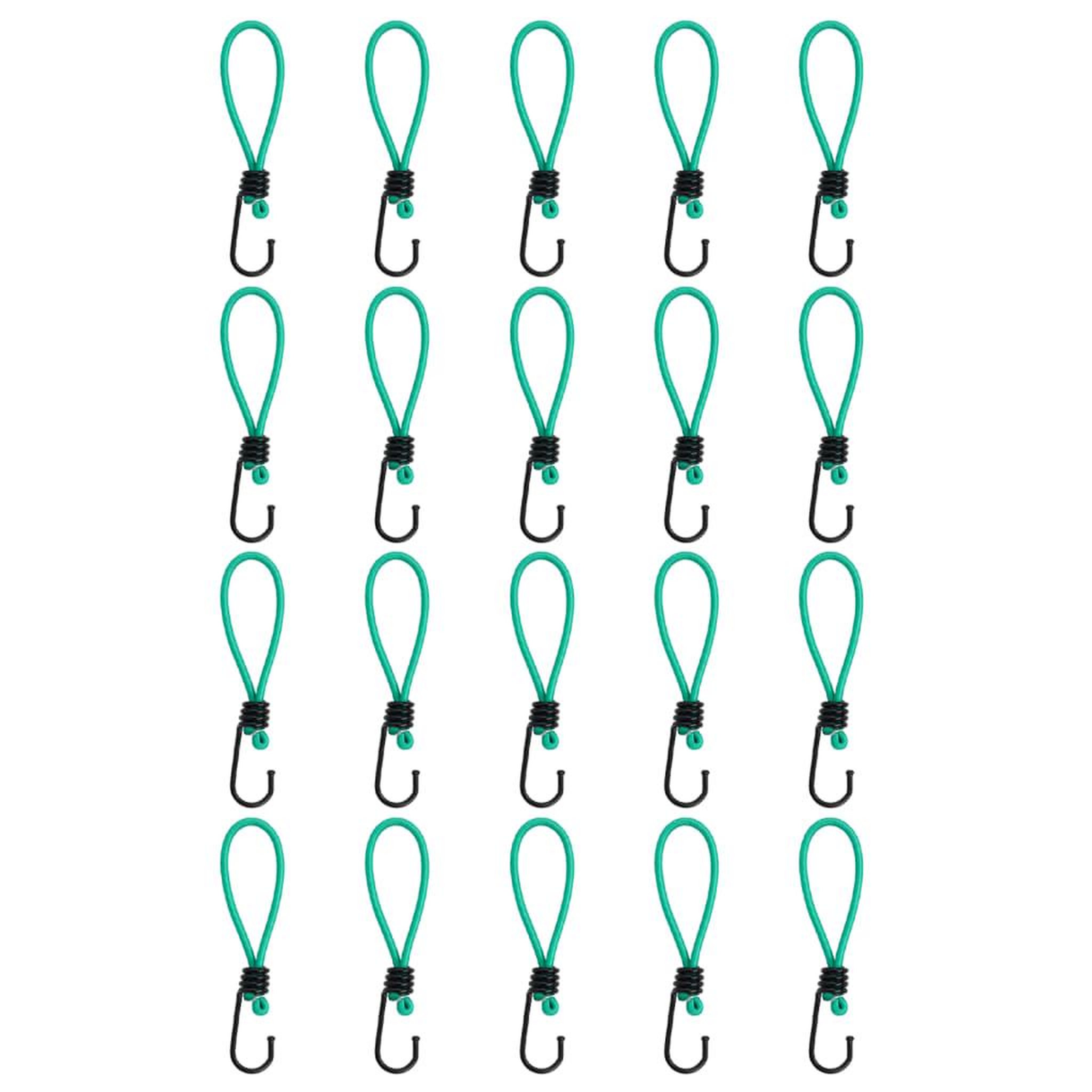 VIDAXL Cordes elastiques avec crochets 20 pcs 15 cm