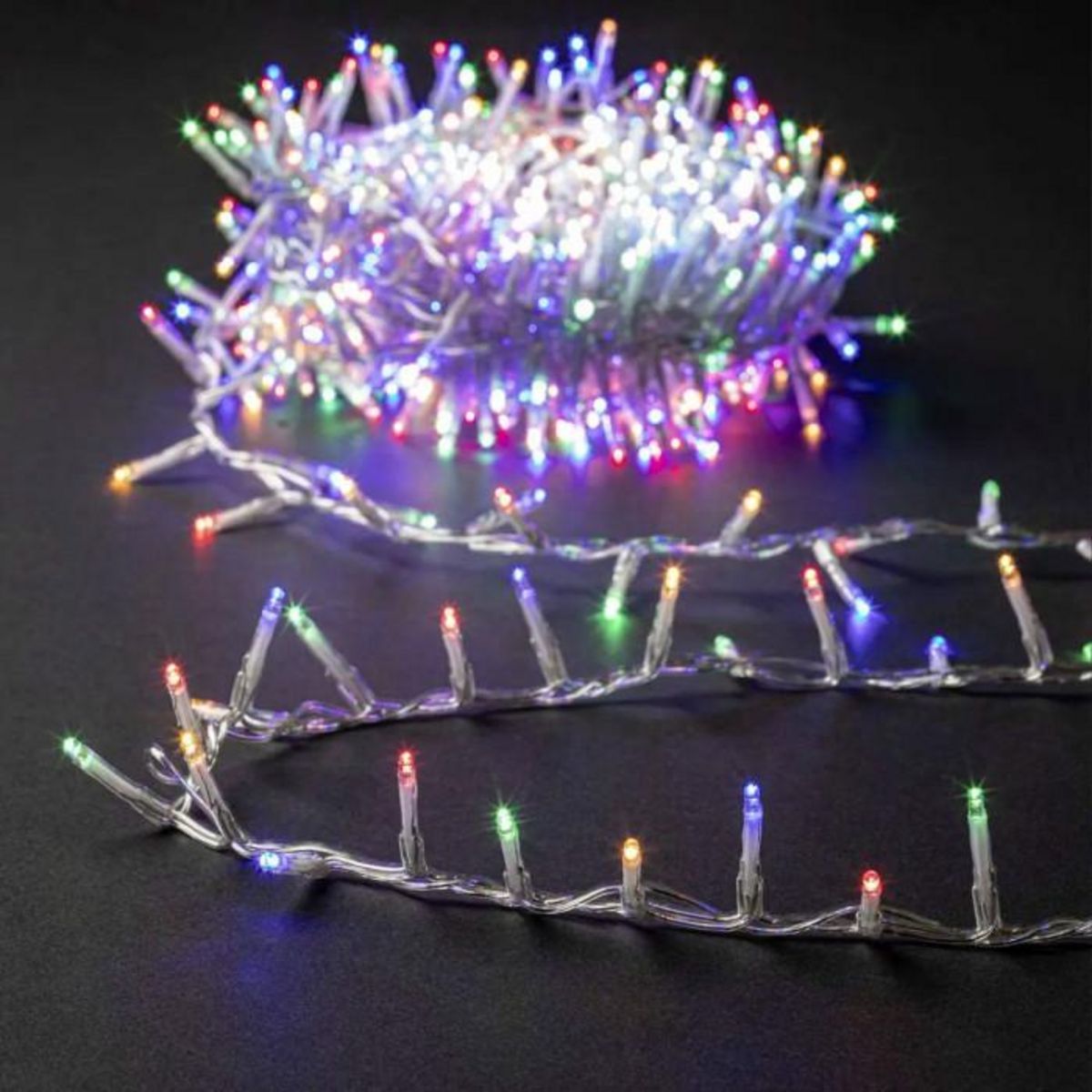 FEERIC LIGHT & CHRISTMAS Guirlande Lumineuse Extérieur  Cluster  12m Multicolore