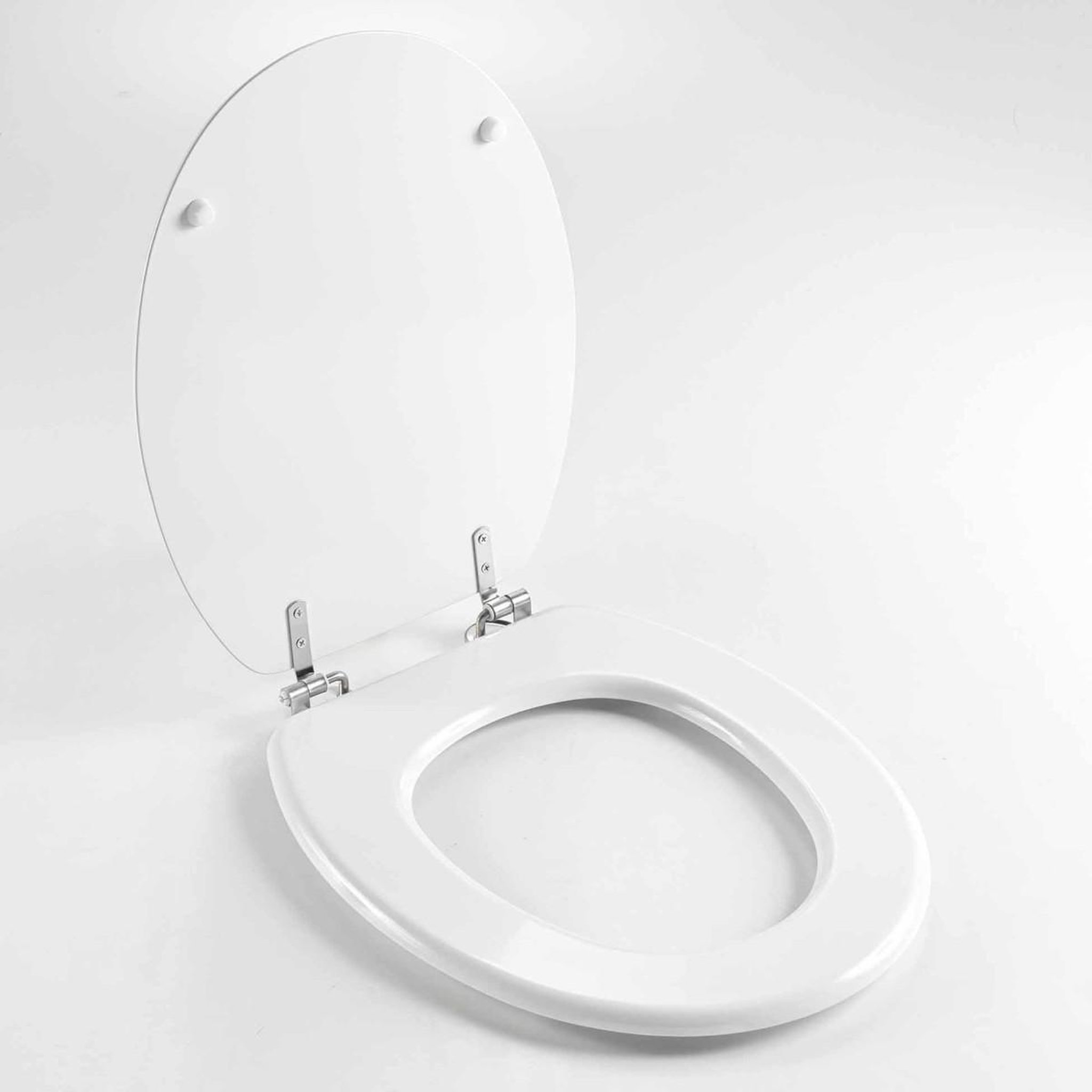 Voir la diapositive 3 : Douceur d'Intérieur Abattant wc imprimé  aquamarbre  47cm blanc & or