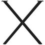 Voir la diapositive 5 : VIDAXL Pieds de table a manger forme de X 2 pcs noir 70x(72-73) cm