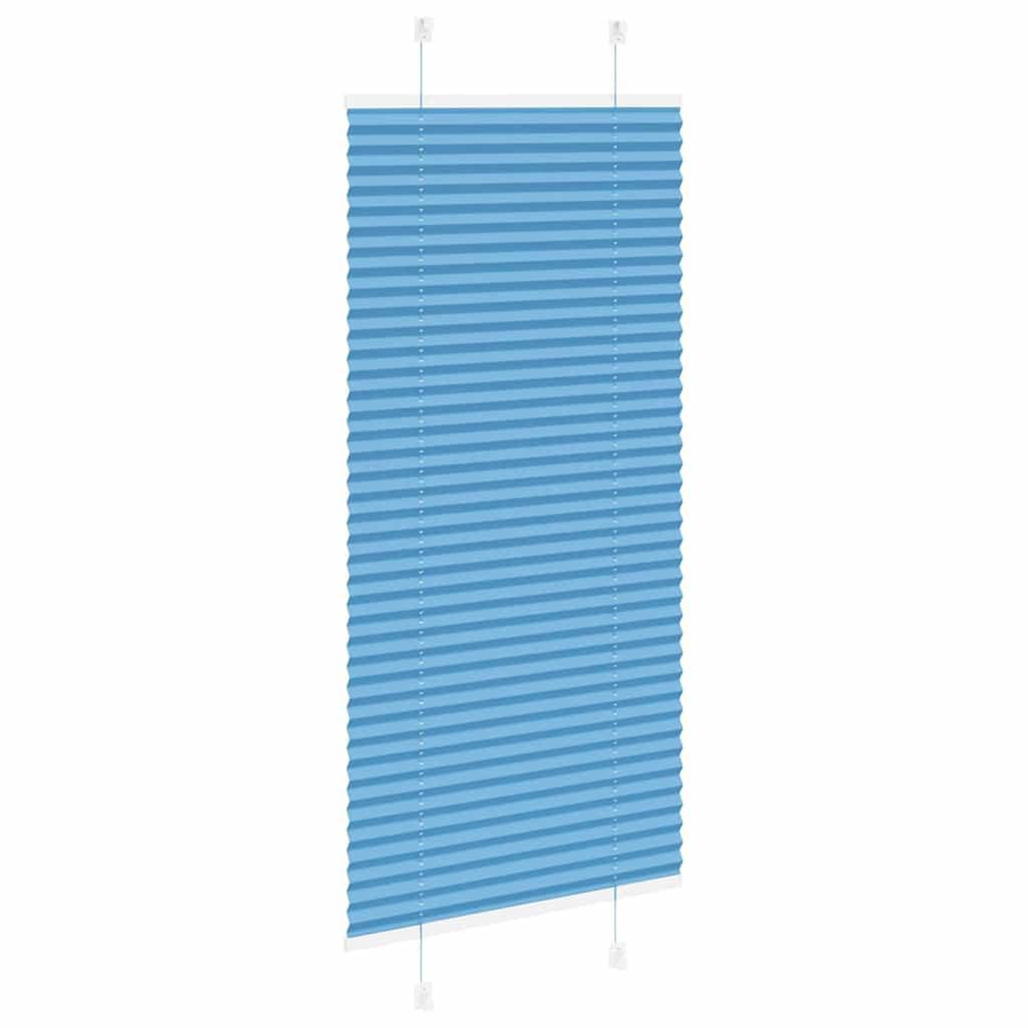Voir la diapositive 4 : VIDAXL Store plisse bleu 65x150 cm largeur du tissu 64,4 cm polyester
