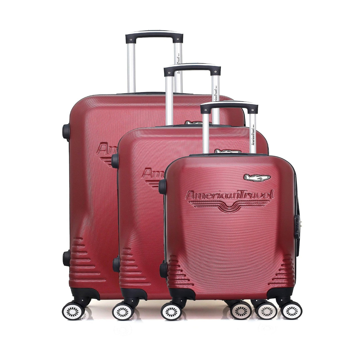 AMERICAN TRAVEL AMERICAN TRAVEL - Set de 3 Valises DC 75 cm 4 Roues