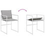Voir la diapositive 5 : VIDAXL Ensemble a manger de jardin avec coussins 13pcs blanc textilene