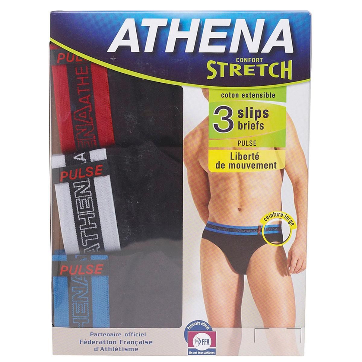ATHENA Lot de 3 slips en coton