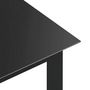 Voir la diapositive 4 : VIDAXL Table de jardin Noir 150x90x74 cm Aluminium et verre
