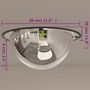 Voir la diapositive 6 : VIDAXL Miroir de circulation en dome integral Ø30 cm Acrylique