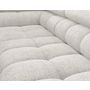 Voir la diapositive 6 : BEST MOBILIER Elisa - canapé d'angle gauche 5 places convertible avec coffre et têtières réglables en tissu bouclette