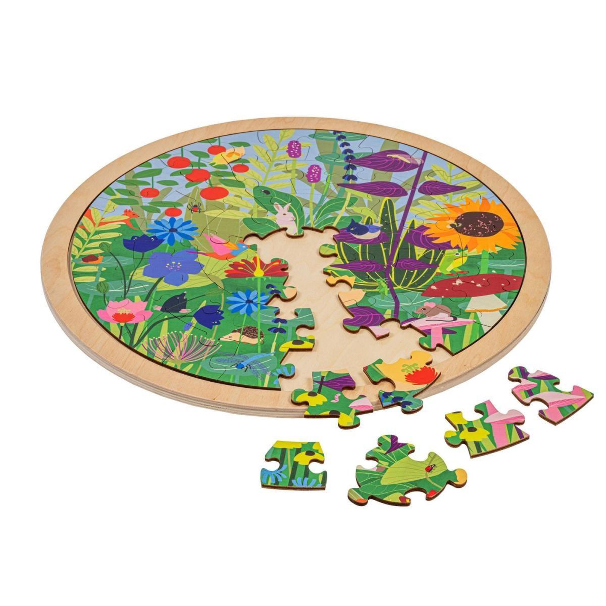 Voir la diapositive 3 : EDUCO Habitats - jardin — 49 pièces de puzzle