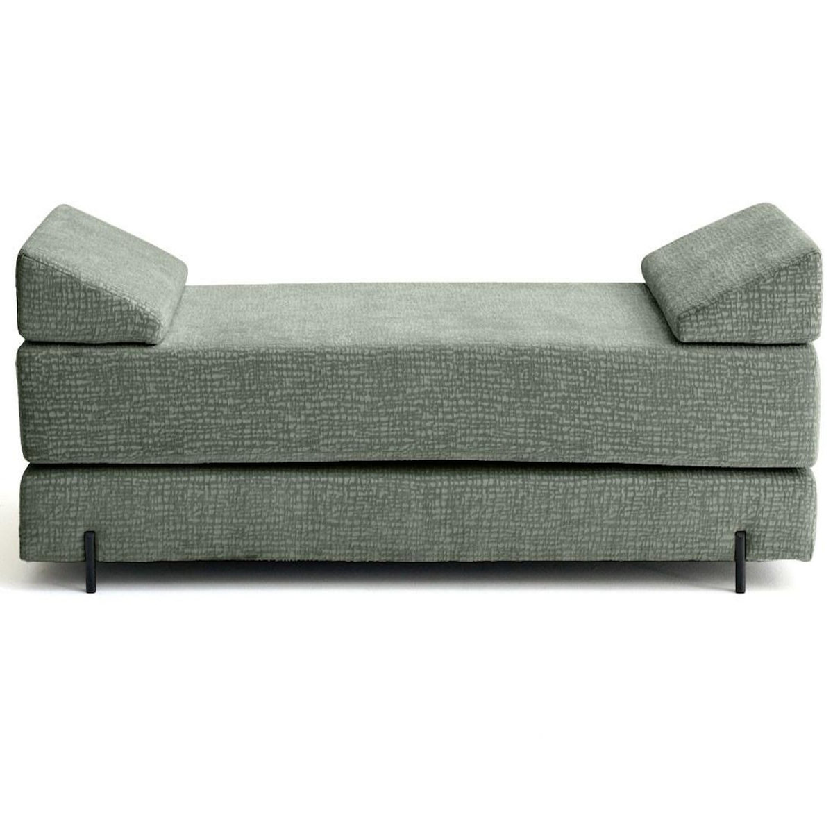 BEST MOBILIER Brescia - banquette 3 places convertible en tissu velours relief