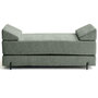Voir la diapositive 1 : BEST MOBILIER Brescia - banquette 3 places convertible en tissu velours relief