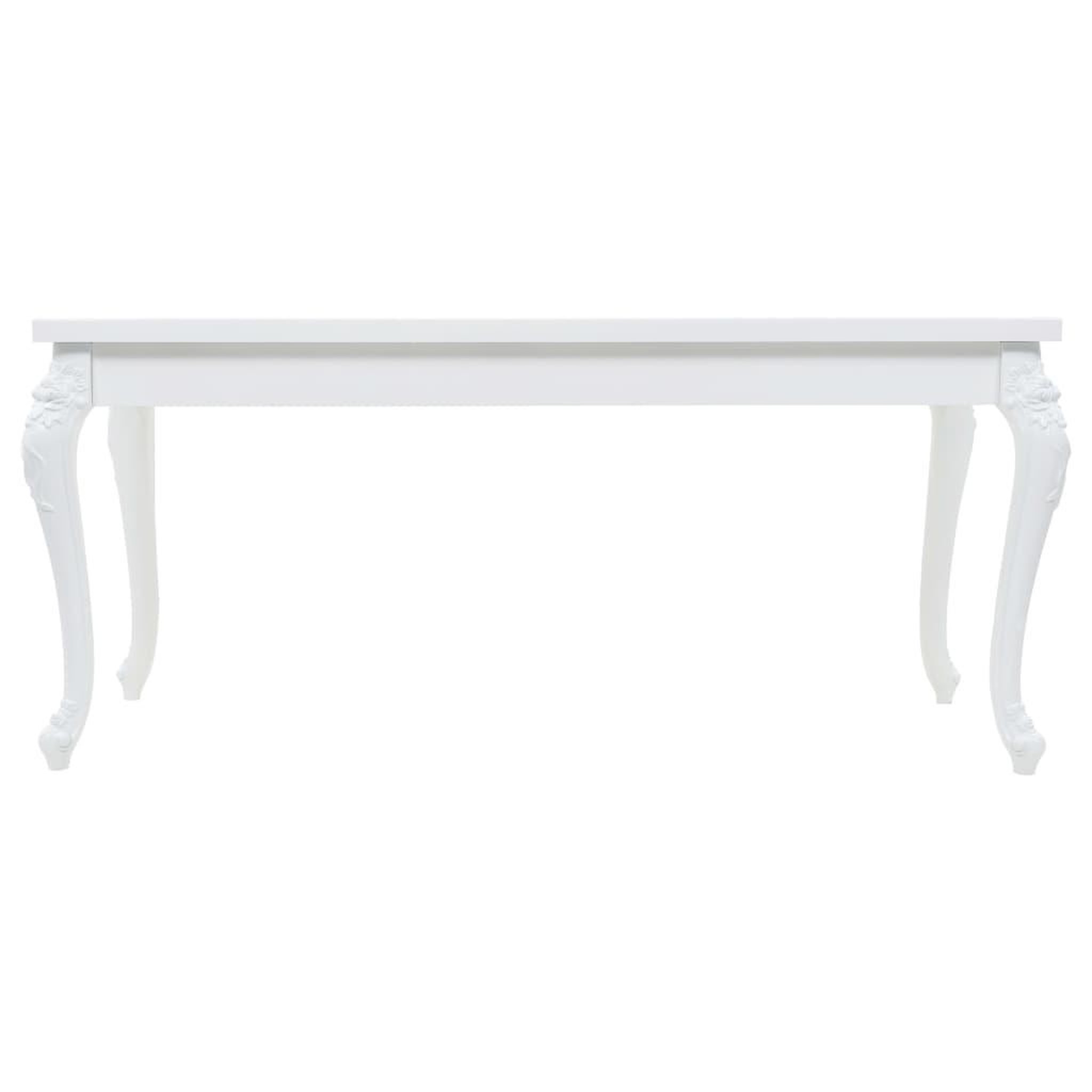 Voir la diapositive 3 : VIDAXL Table a manger 179x89x81 cm blanc brillant