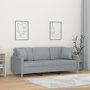 Voir la diapositive 1 : VIDAXL Canape 3 places avec oreillers gris clair 180 cm tissu