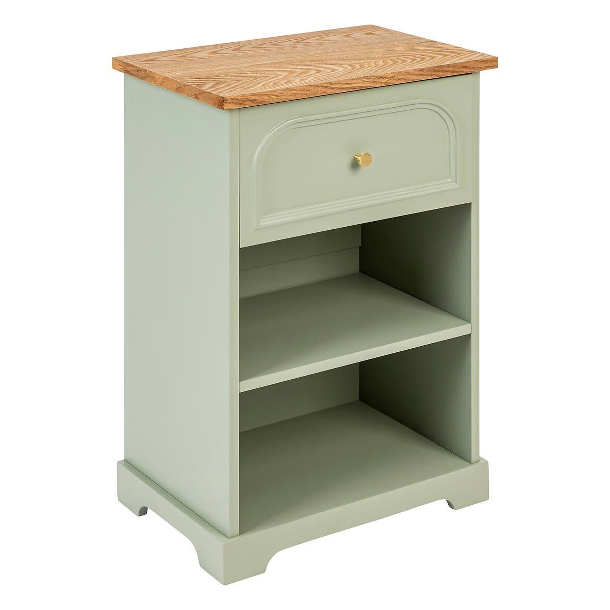 ATMOSPHERA Table de chevet avec tiroir  mohéa  67cm vert céladon