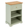 Voir la diapositive 1 : ATMOSPHERA Table de Chevet Avec Tiroir  Mohéa  67cm Vert Céladon