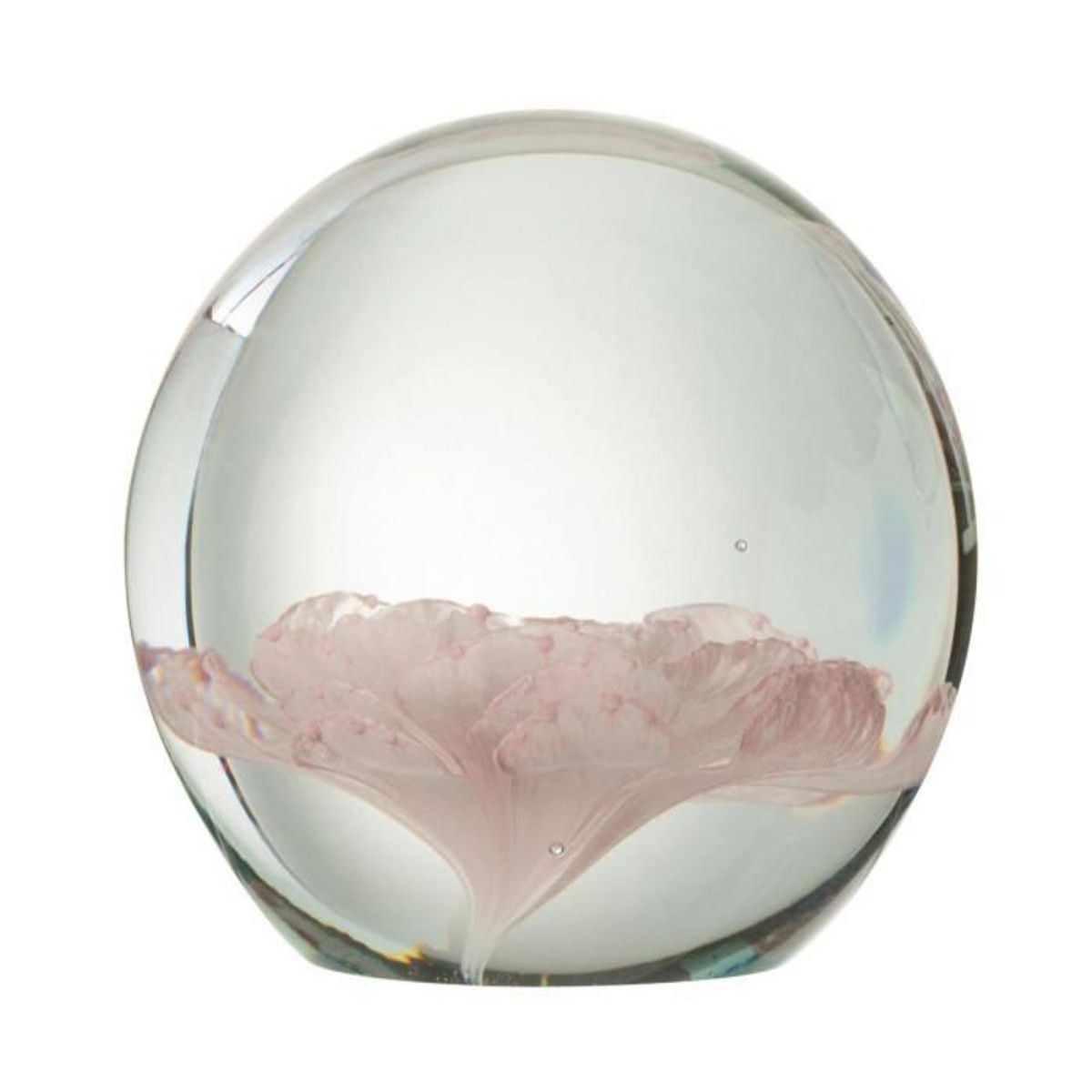 Paris Prix Presse-Papier en Verre  Fleur  8cm Rose