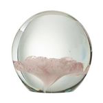 Paris Prix Presse-Papier en Verre  Fleur  8cm Rose
