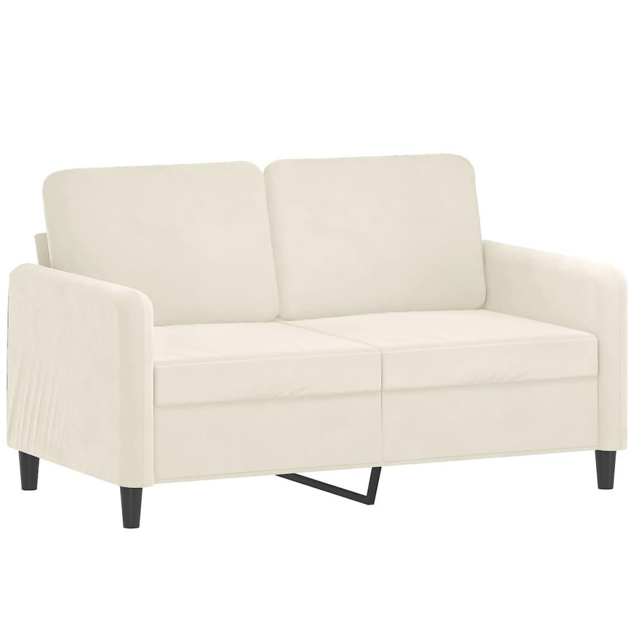 Voir la diapositive 3 : VIDAXL Ensemble de canapes 2 pcs creme velours