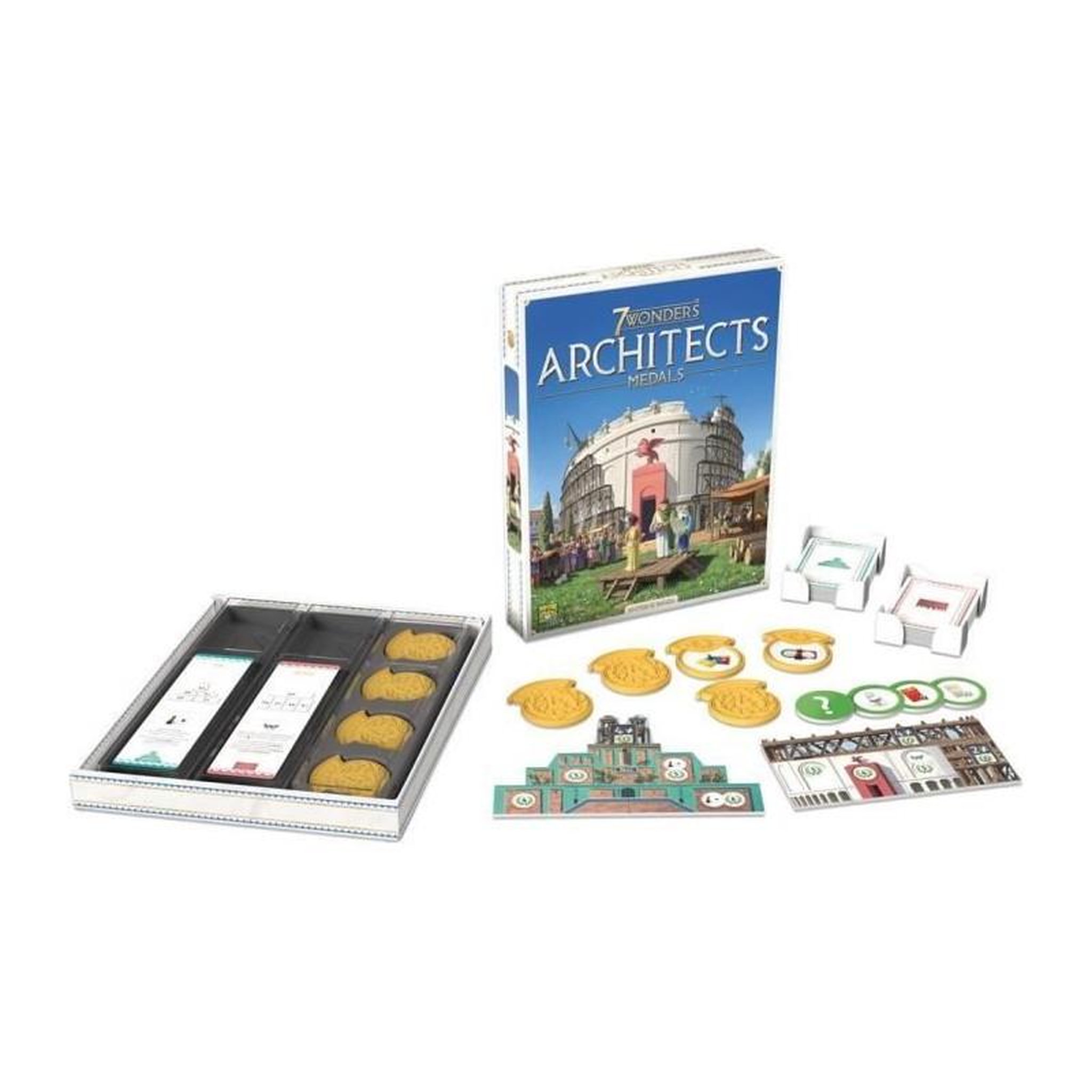 Voir la diapositive 4 : Asmodee 7 WONDERS ARCHITECTS – MEDALS (EXT), Papeterie Papeterie