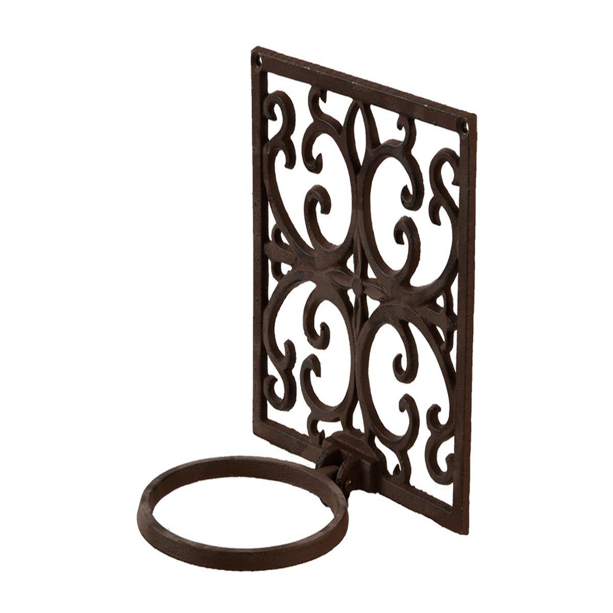 Voir la diapositive 3 : ESSCHERT DESIGN Porte-pot en fonte classique - 19,8 x 16,5 x 20,3 cm - esschert design
