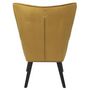 Voir la diapositive 4 : Paris Prix Fauteuil en Velours Côtelé  Giulia  96cm Jaune