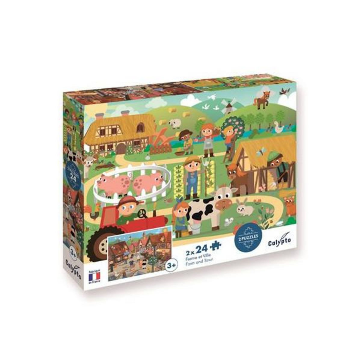 Sentosphere Puzzle SentoSphère Ferme et Ville de 2 à 24 pièces