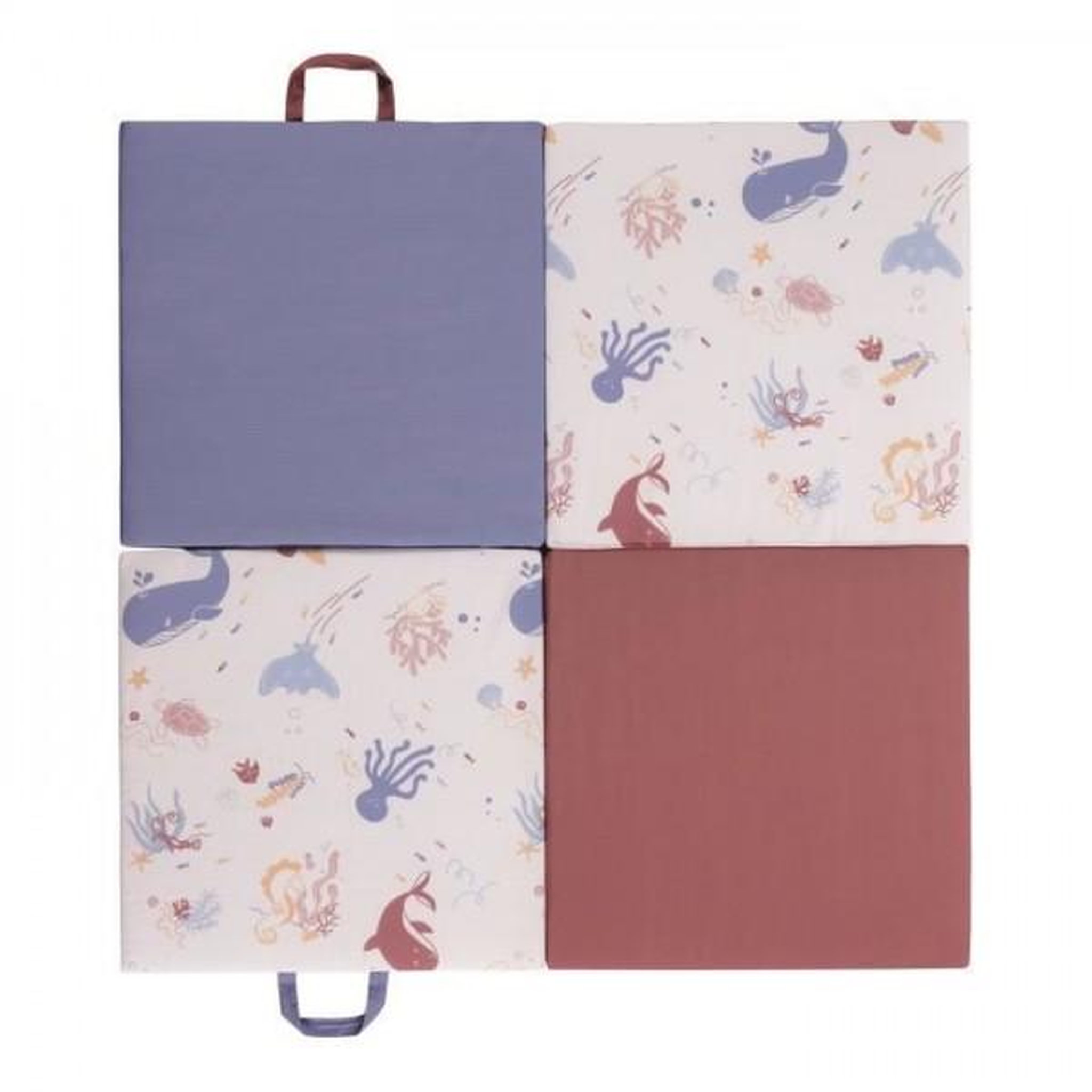Voir la diapositive 4 : TINEO Tapis Malin Trésors de l'océan 3 en 1 - Evolutif - Déhoussable - 120x120x5 cm