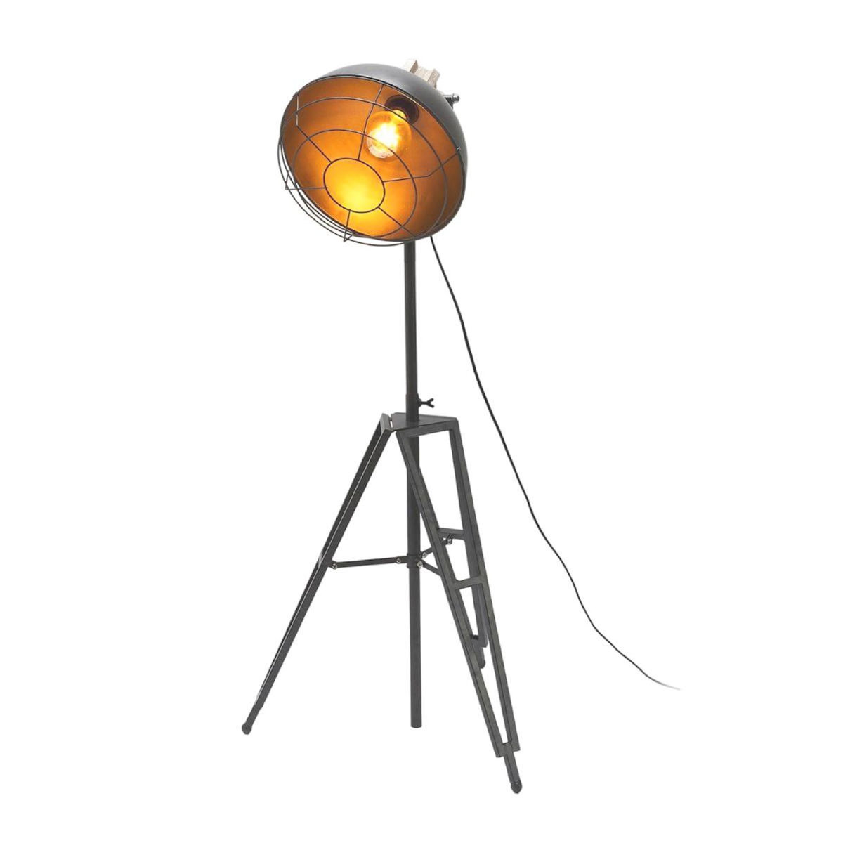Paris Prix Lampadaire Industriel  Trépied  124cm Gris